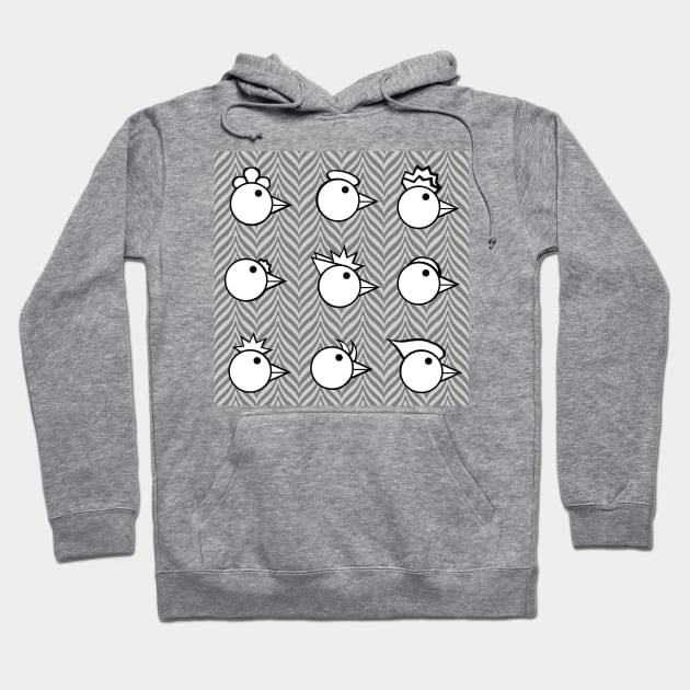 The Usual Chickens Hoodie by LochNestFarm